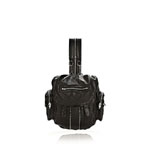Alexander Wang mini marti backpack in washed black with rhodium 204133