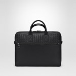 Bottega Veneta briefcase in nero calf leather intrecciato details 45324955NN