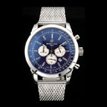 Breitling Transocean Stainless Steel Case Blue Dial BL5637