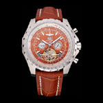 Breitling Bentley Mulliner Tourbillon Brown Dial Stainless Steel Case Brown Leather Strap BL5719