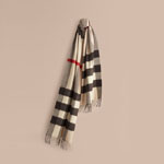 Burberry Giant Exploded Check Cashmere Scarf Stone 39941381