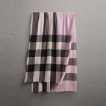 Burberry Lightweight Cashmere Scarf in Check in Dusty Lilac 39997071