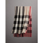 Burberry Lightweight Cashmere Scarf in Ombre Check 40567051
