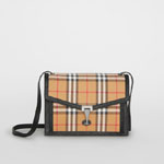 Burberry Small Vintage Check and Leather Crossbody Bag 80063591