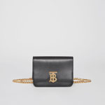 Burberry Belted Leather TB Bag in Black 80122001