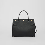 Burberry Small Leather Title Bag in Black 80167881