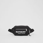 Burberry Logo Print Nylon Bum Bag in Black 80210891