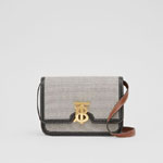 Burberry Small Tri tone Canvas and Leather TB Bag 80306661
