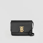 Burberry Small Leather TB Bag in Black 80345511