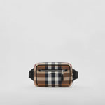 Burberry Check Cotton Canvas and Leather Bum Bag 80420381