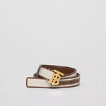 Burberry Canvas and Leather TB Belt 80524801