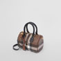 Burberry Check and Leather Mini Bowling Bag 80534961 - thumb-2