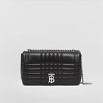 Burberry Quilted Leather Medium Lola Bag in Black 80594961