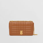Burberry Quilted Leather Medium Lola Bag in Maple Brown 80595081
