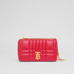 Burberry Quilted Leather Small Lola Bag in Bright Red 80595121
