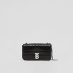 Burberry Quilted Leather Mini Lola Bag in Black 80648501