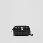 Burberry Quilted Leather Mini Lola Camera Bag in Black 80648541