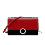 Flap cover Bulgari Bulgari Signature Bag in ruby red calf leather 280329