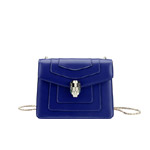 Bvlgari Flap cover bag Serpenti Forever in royal sapphire calf leather 281225