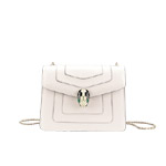 Bvlgari Flap cover bag Serpenti Forever in white agate calf leather 283167