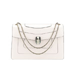Bvlgari Flap cover bag Serpenti Forever in white agate calf leather 283170