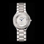 Cartier Must White Dial Stainless Steel Case And Bracelet CTR5947