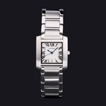 Cartier Tank Francaise 29mm White Dial Stainless Steel Case And Bracelet CTR6112