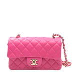 Chanel Mini Flap bag pink lambskin A69900 Y01295 0B339