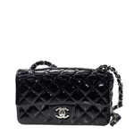 Chanel Mini Flap bag Black Patent A69900 Y06830 0B339
