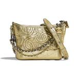 Chanel Calfskin Gold ChanelS Gabrielle Small Hobo Bag A91810 B00906 N4826