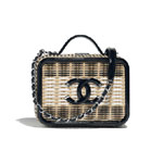 Chanel Rattan Vanity Case A93343 B00429 N4443