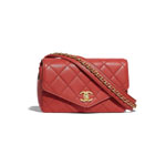 Chanel Red Waist Bag AS0628 B00382 N0896