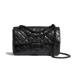 Chanel Aged Calfskin Black Mini 2.55 bag AS0874 Y83608 94305