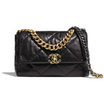 Black Chanel 19 Large Flap Bag AS1161 B02875 94305