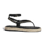 Chanel Lambskin Black Sandal G36921 X01000 94305