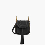 Chloe Mini Hudson bag Suede calfskin black 3S1220-H67-001