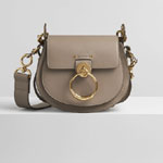 Chloe Tess Small Bag In Shiny Suede Calfskin CHC18WS153A3723W