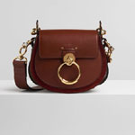 Chloe Tess Small Bag In Shiny Suede Calfskin CHC18WS153A3727S