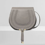 Chloe Marcie Medium Saddle Bag In Grained Calfskin CHC21AS605F01053