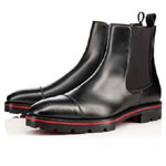 Christian Louboutin Melon Flat Black Leather Boots 3161148BK01