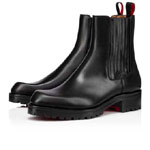 Christian Louboutin Motok Flat Black Calf Boots 3211081BK01