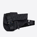 Saddle Bag Black Dior Oblique Jacquard 1ADPO093YKY H00N