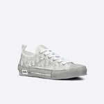 B23 Low Top Sneaker Reflective Gray Dior Oblique Canvas 3SN249YNT H068