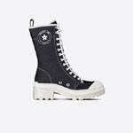 Dior D-Rise Boot Black Technical Fabric and Calfskin KCI768TFC S17X