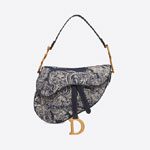 Dior Saddle Bag Blue Toile de Jouy Reverse Jacquard M0446CTFO M928