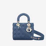 Small Lady Dior My ABCDior Bag Denim Cannage Lamb M0538OCAL M90B