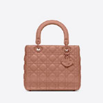 Medium Ultramatte Lady Dior Bag Cannage Calfskin M0565ILOI M50P