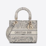 Dior Medium Lady D Lite Bag Toile de Jouy Reverse Embroidery M0565ORGO M932