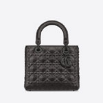 Medium Lady Dior Bag Black Cannage Calfskin M0565SNEA M900