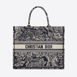 Large Dior Book Tote Reverse Embroidery M1286ZRGO M928